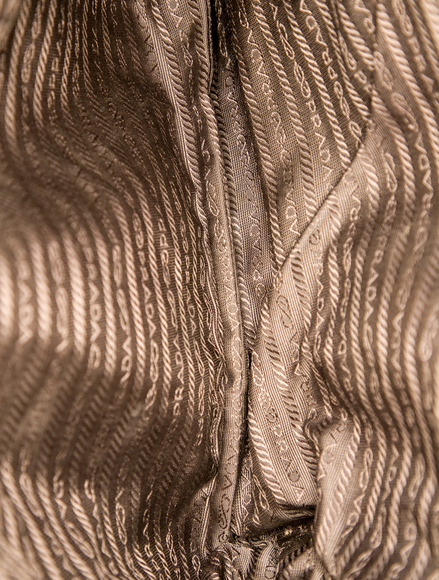 Prada Enameled Metal Triangle Shoulder Bag